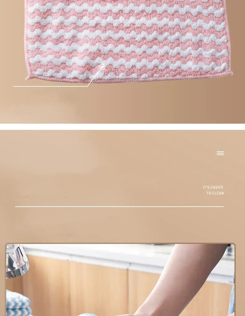 Microfiber Kitchen Dishcloth — Soft, Absorbent & Eco-Friendly Cleaning Cloth