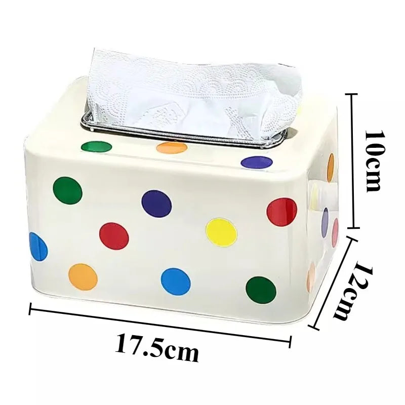 Modern Decorative Desktop Tissue Box Holder | Luxury PP Rectangular Tissue Case