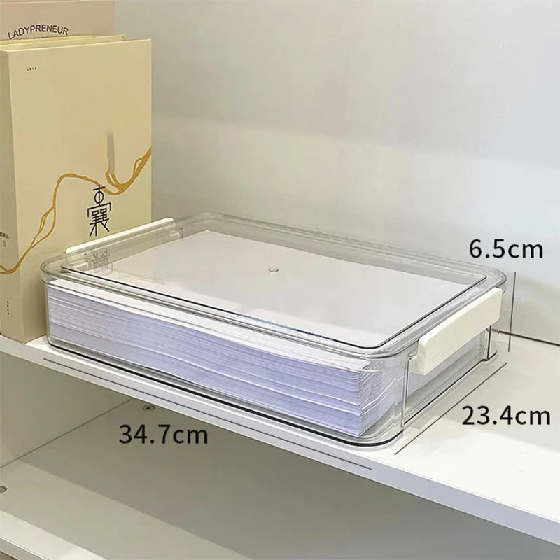 Transparent Stackable Document Storage Box