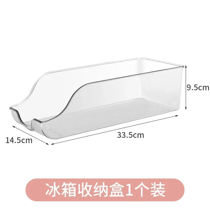 Refrigerator Organizer Bins — Auto-Rolling Can Dispenser
