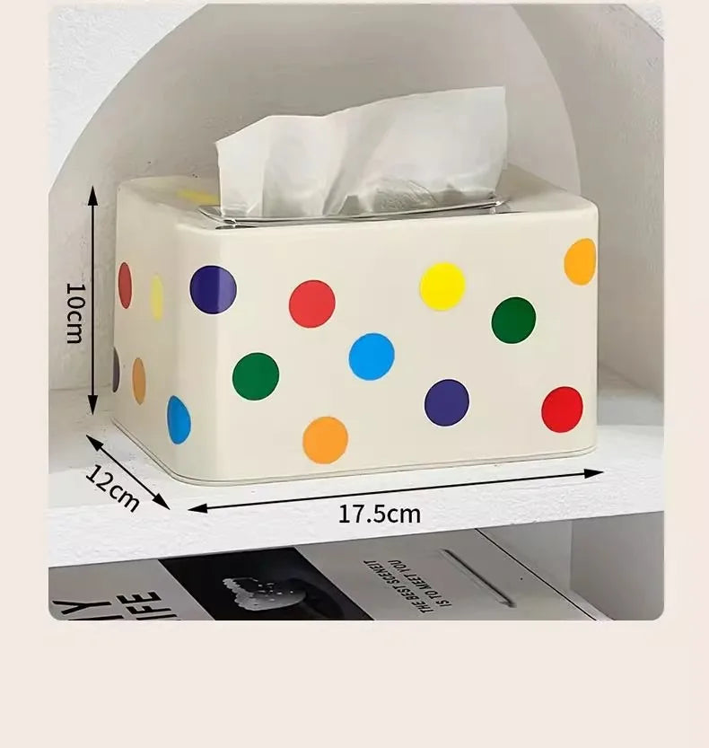 Modern Decorative Desktop Tissue Box Holder | Luxury PP Rectangular Tissue Case