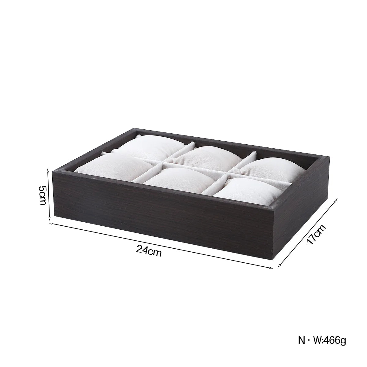 Wooden Velvet Jewelry Tray Organizer Stackable Drawer Insert for Bracelets & Watches For Women Jewelry Storage
