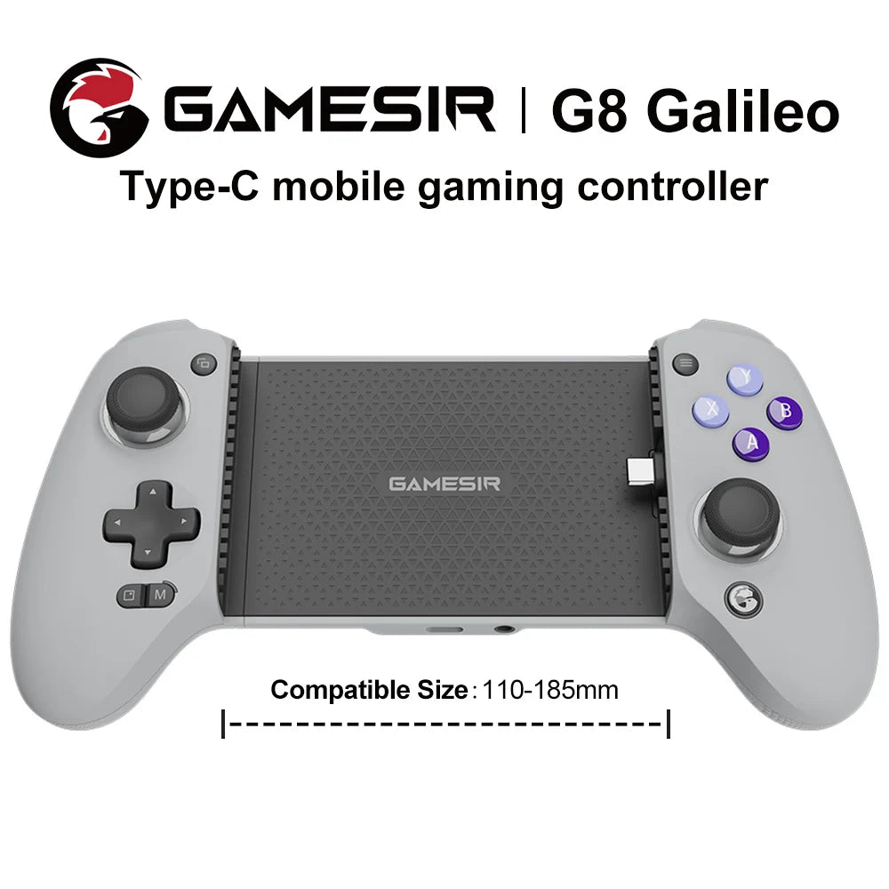 GameSir G8 Galileo Mobile Gaming Controller – Hall Effect Joysticks, USB-C, iOS & Android Compatible