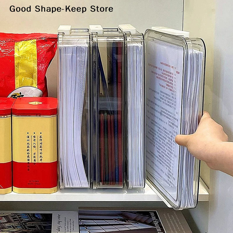 Document Certificate Important Storage Box Paper Organizer Stackable Storage Box Transparent Desktop Storage