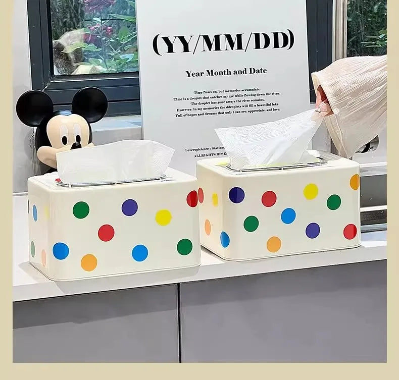 Modern Decorative Desktop Tissue Box Holder | Luxury PP Rectangular Tissue Case