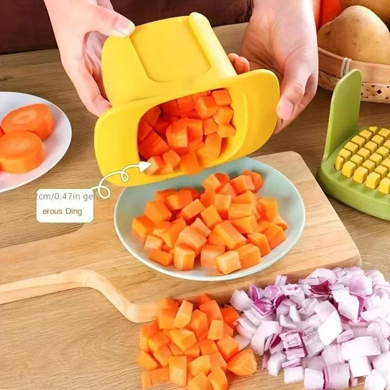 Multifunctional Vegetable Chopper & Onion Dicer – Stainless Steel Blades, Ergonomic Handle, Easy Meal Prep