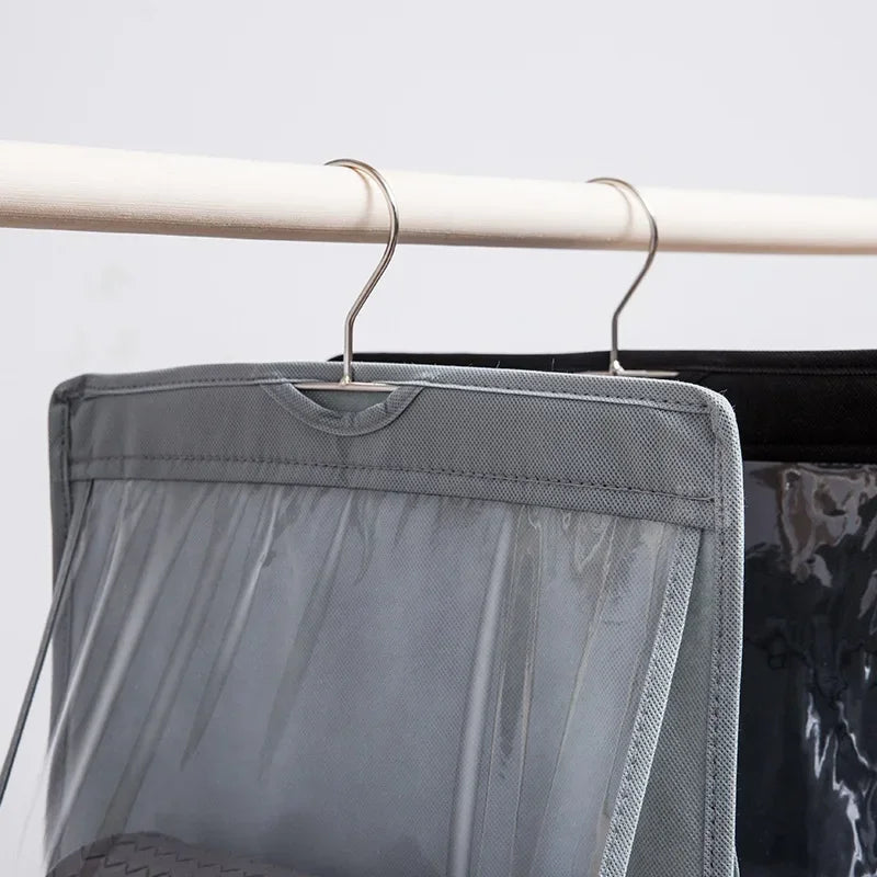 Hanging Handbag & Purse Organizer for Closet | 6-Grid Oxford Cloth Storage Hanger