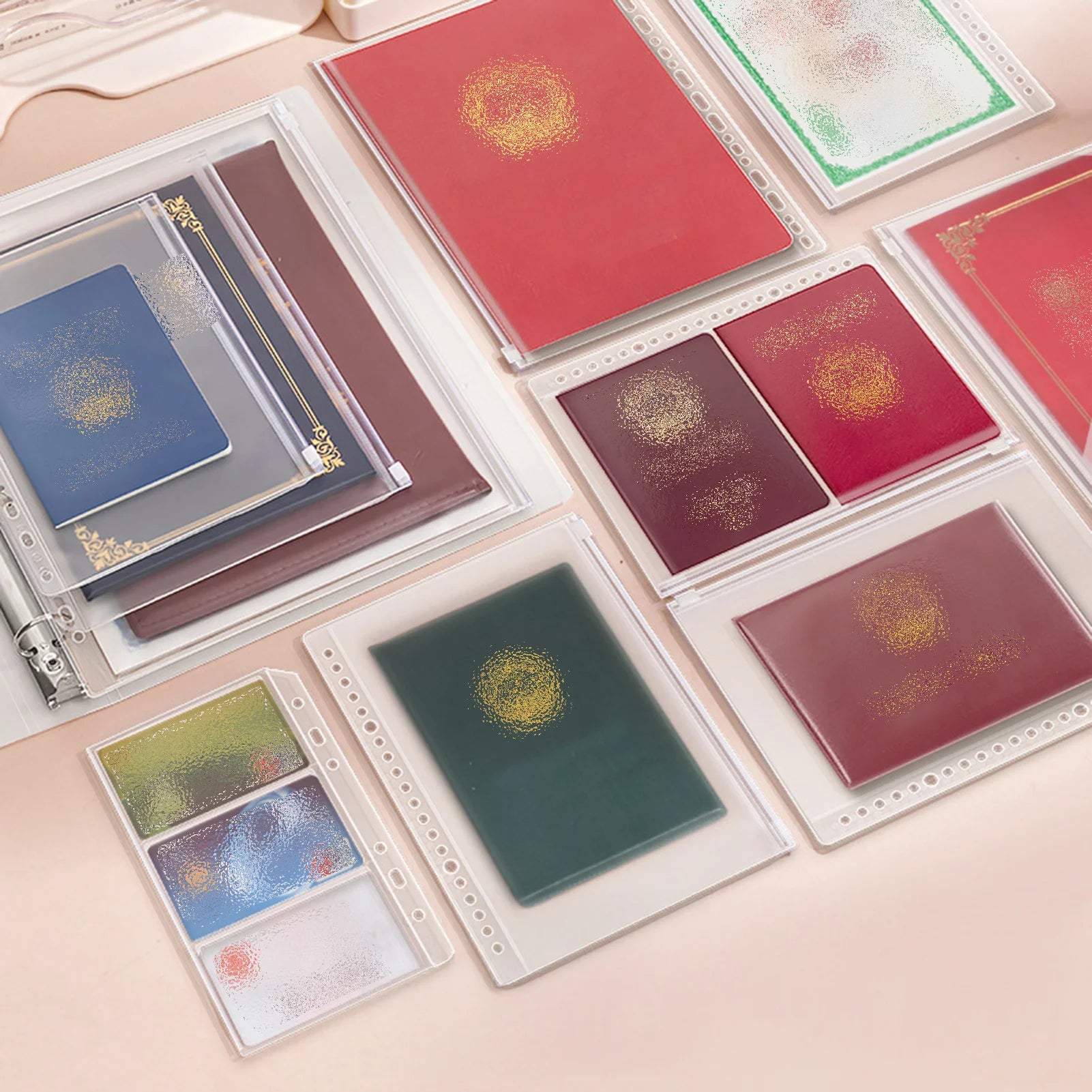 Family Document Organizer PP A4 B5 Sheet Protector File Folder with Clear Pocket for Certificates Contracts and House Deeds