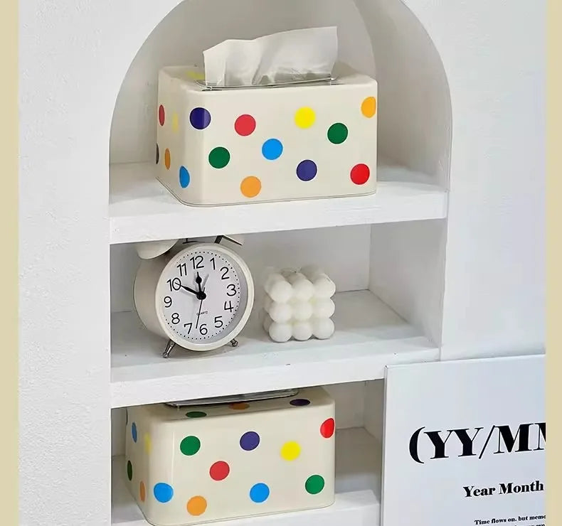 Modern Decorative Desktop Tissue Box Holder | Luxury PP Rectangular Tissue Case