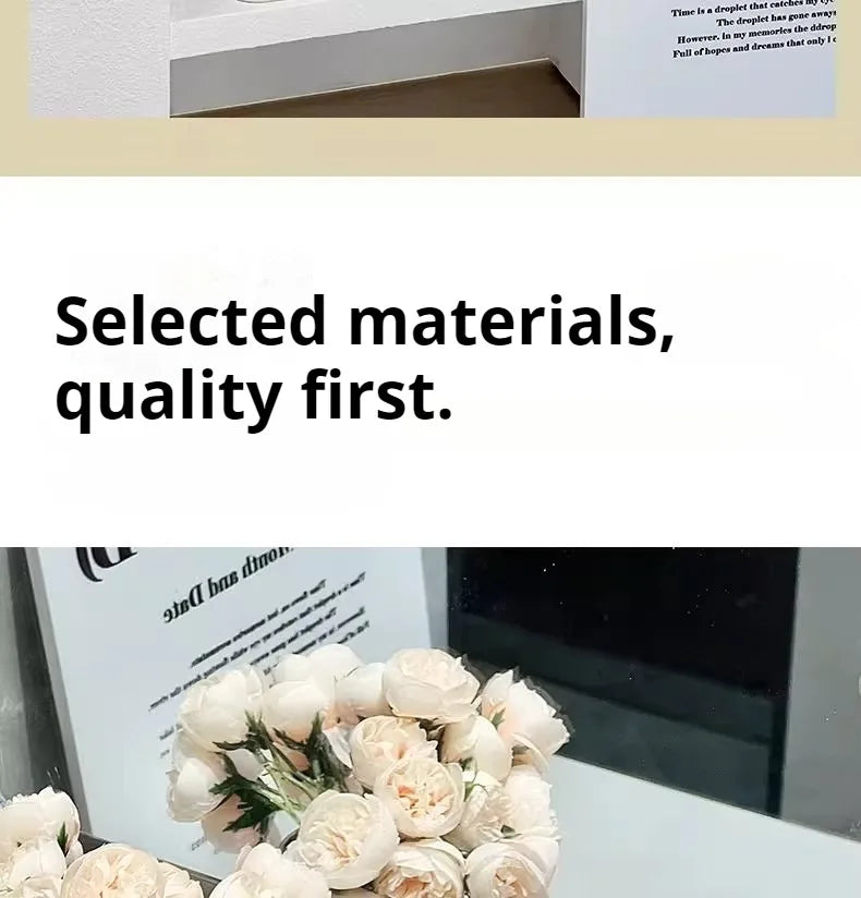 Modern Decorative Desktop Tissue Box Holder | Luxury PP Rectangular Tissue Case