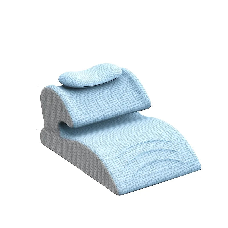 Wedge Back & Hip Support Cushion – Memory Foam Lumbar Pillow with Curved Design