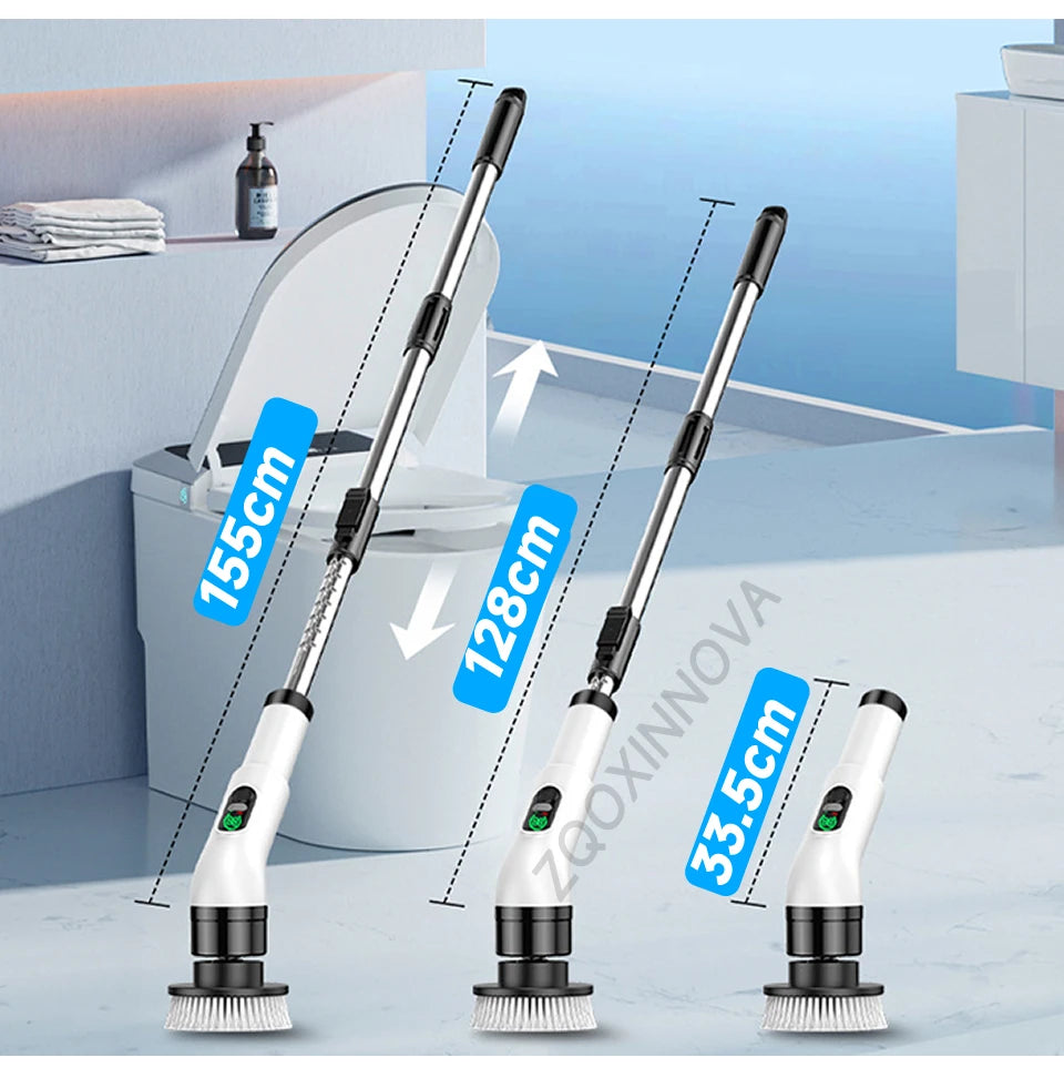 Cordless Electric Spin Scrubber — Rechargeable Multipurpose Cleaning Brush