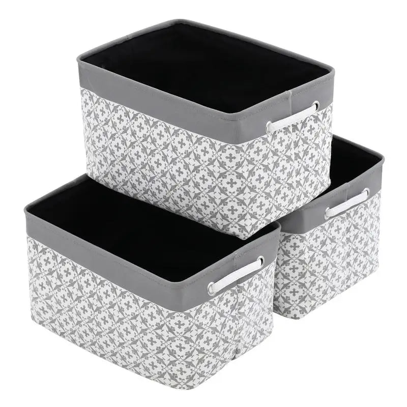 Foldable Storage Basket with Rope Handles — Large Fabric Organizer Bin