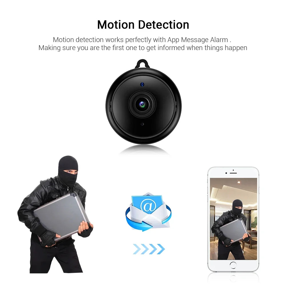 Mini 1080p Wi-Fi Indoor Camera with Night Vision