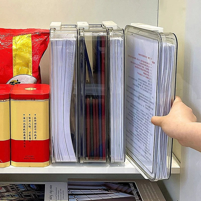 Document Certificate Important Storage Box Paper Organizer Stackable Storage Box Transparent Desktop Storage