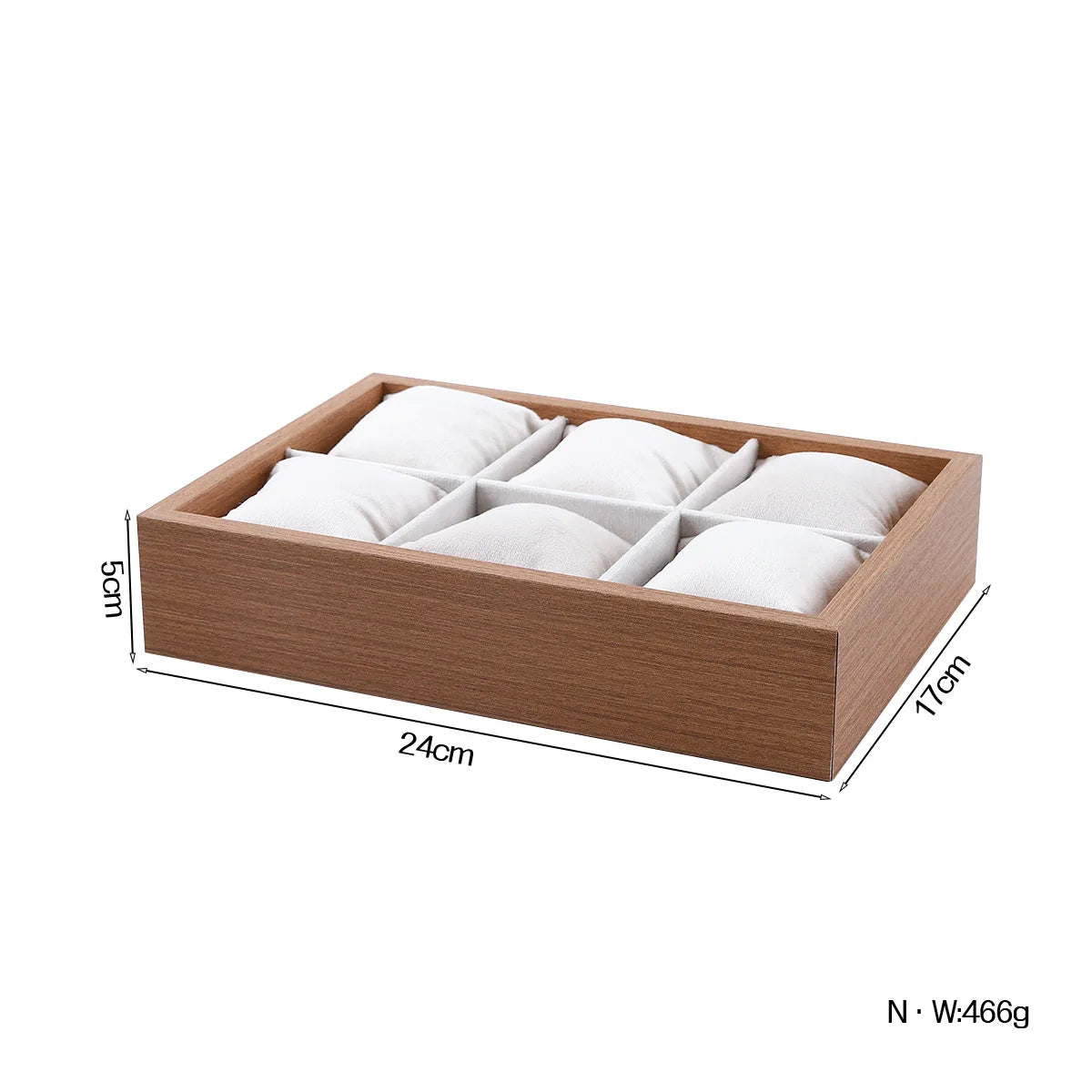 Wooden Velvet Jewelry Tray Organizer Stackable Drawer Insert for Bracelets & Watches For Women Jewelry Storage