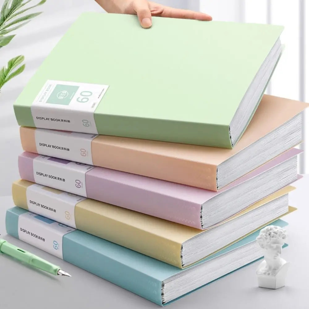 Desktop Storage A4 File Organizer Multifunctional Morandi Color A4 File Paper Folder Waterproof Large Capacity Document Holder