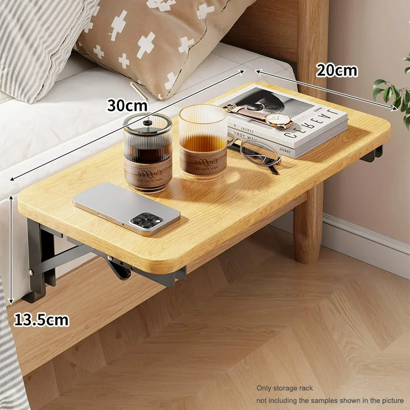 Foldable Bedside Shelf — Clip-On Under-Bed Organizer