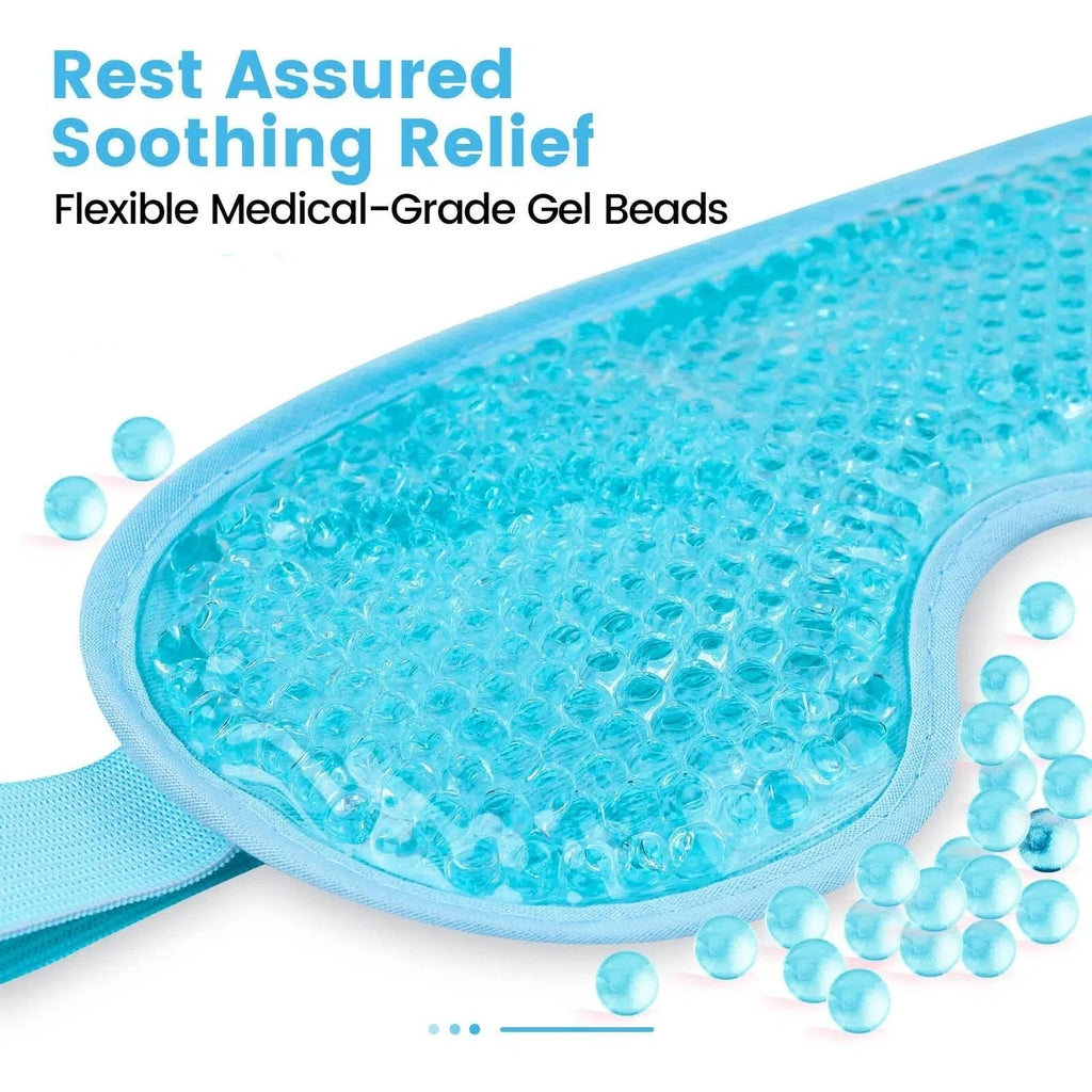 Cooling Gel Bead Eye Mask – Reusable Cold & Hot Compress for Puffy Eyes