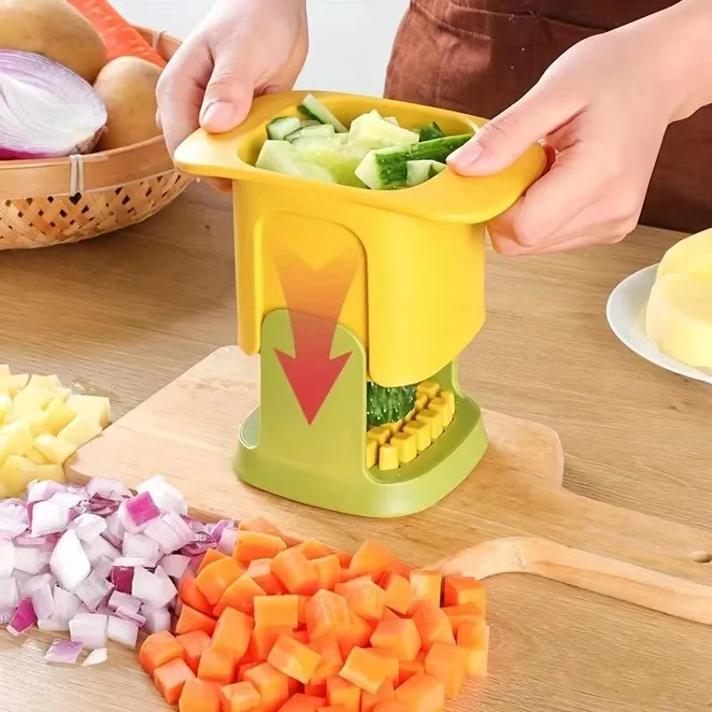 Multifunctional Vegetable Chopper & Onion Dicer – Stainless Steel Blades, Ergonomic Handle, Easy Meal Prep