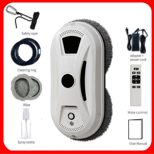 Automatic Window Cleaning Robot – 5600PA Dual Suction, 3 Modes, UPS Backup, Streak-Free Glass Cleaner