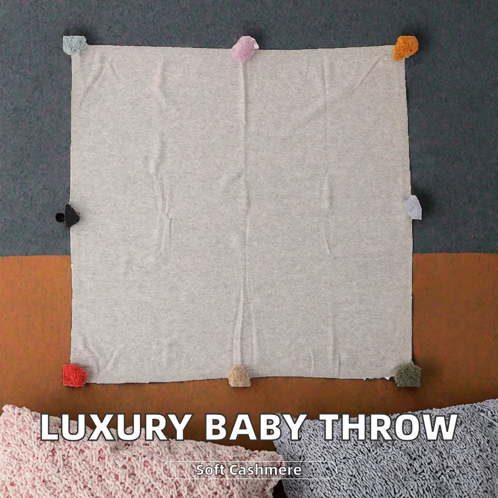 Luxury Cashmere Knit Throw Blanket – Super Soft, Anti-Pilling, Four Seasons