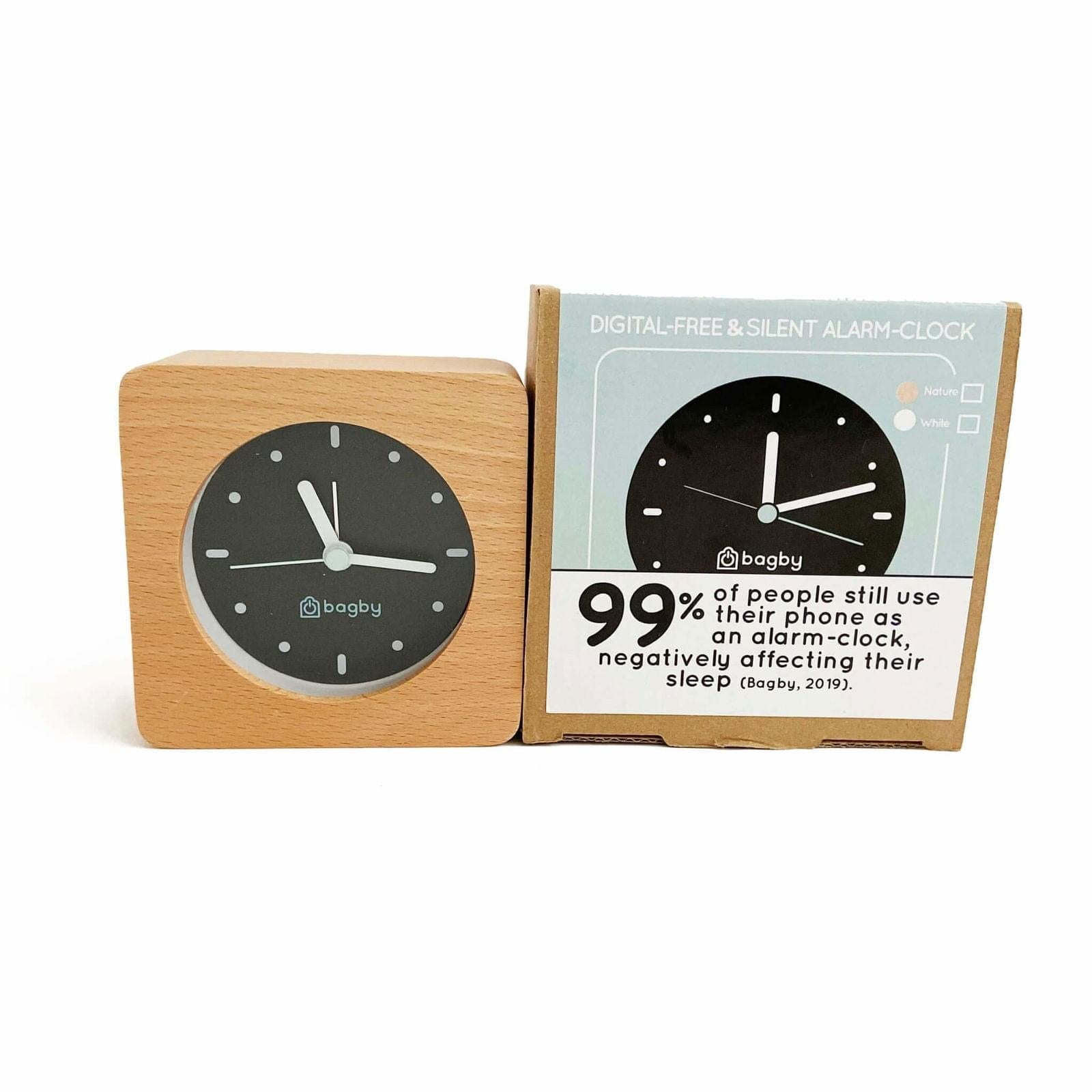 Bagby MINIMALIST - Silent Alarm Clock – Clocks