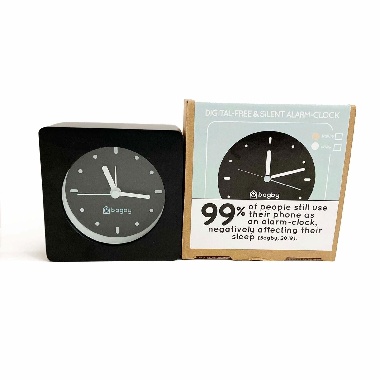 Bagby MINIMALIST - Silent Alarm Clock – Clocks