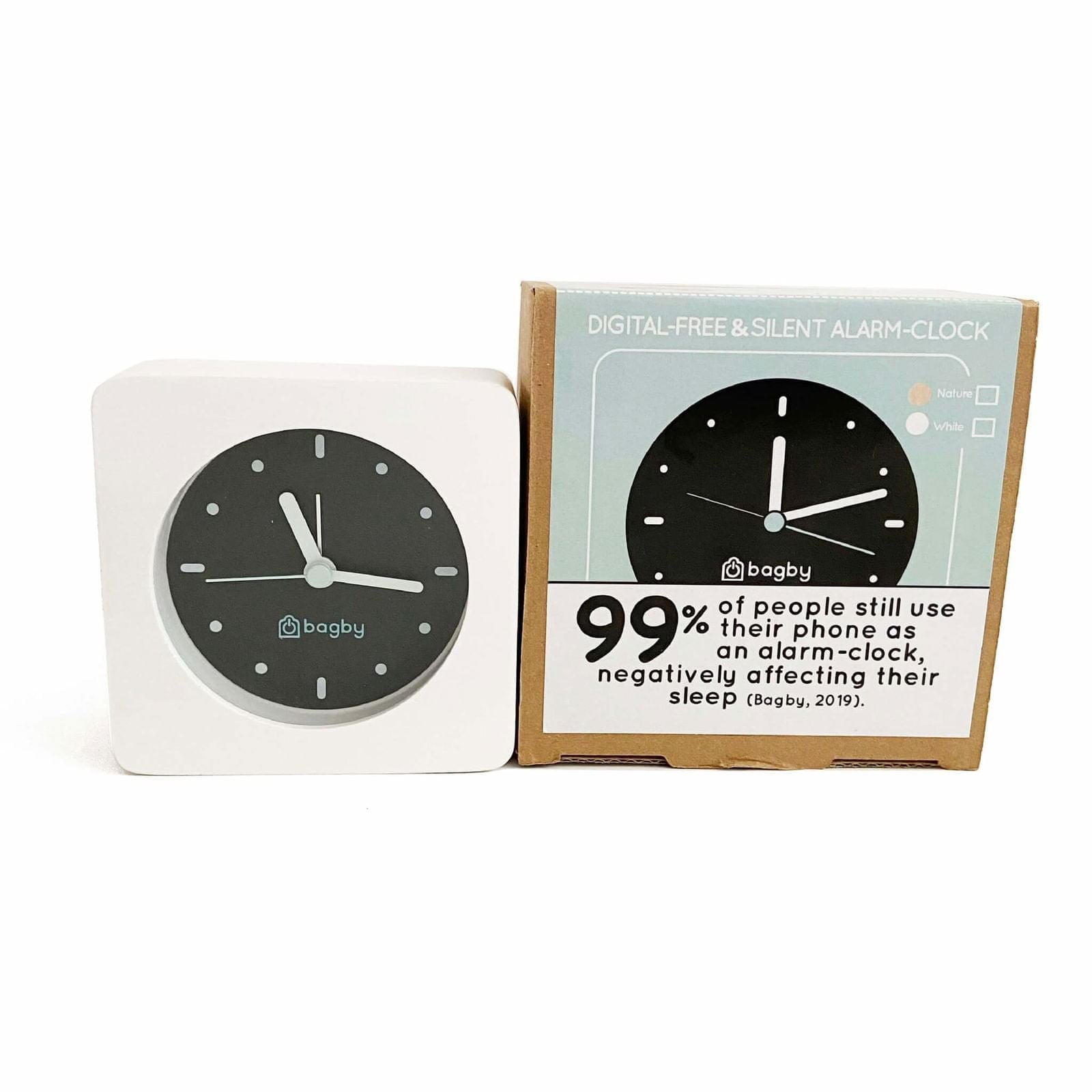 Bagby MINIMALIST - Silent Alarm Clock – Clocks