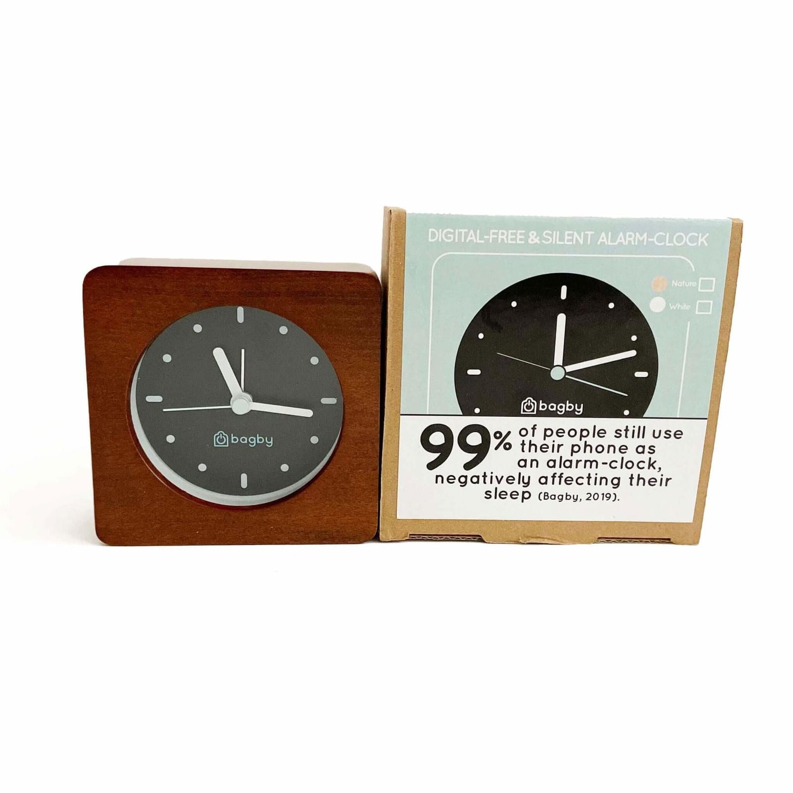 Bagby MINIMALIST - Silent Alarm Clock – Clocks