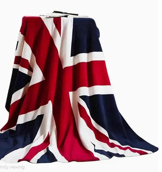 Warm Plush Throw Blanket — Striped European Style for Sofa, Bed & Travel – Home & Bedding