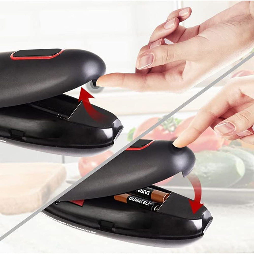 One-Touch Electric Can Opener – Cordless, Battery Powered