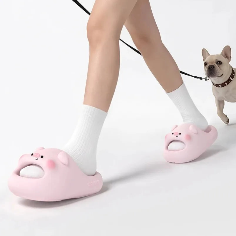 Cloud Slippers – Cute Kawaii Animal Print Slides for Women & Men – Slippers