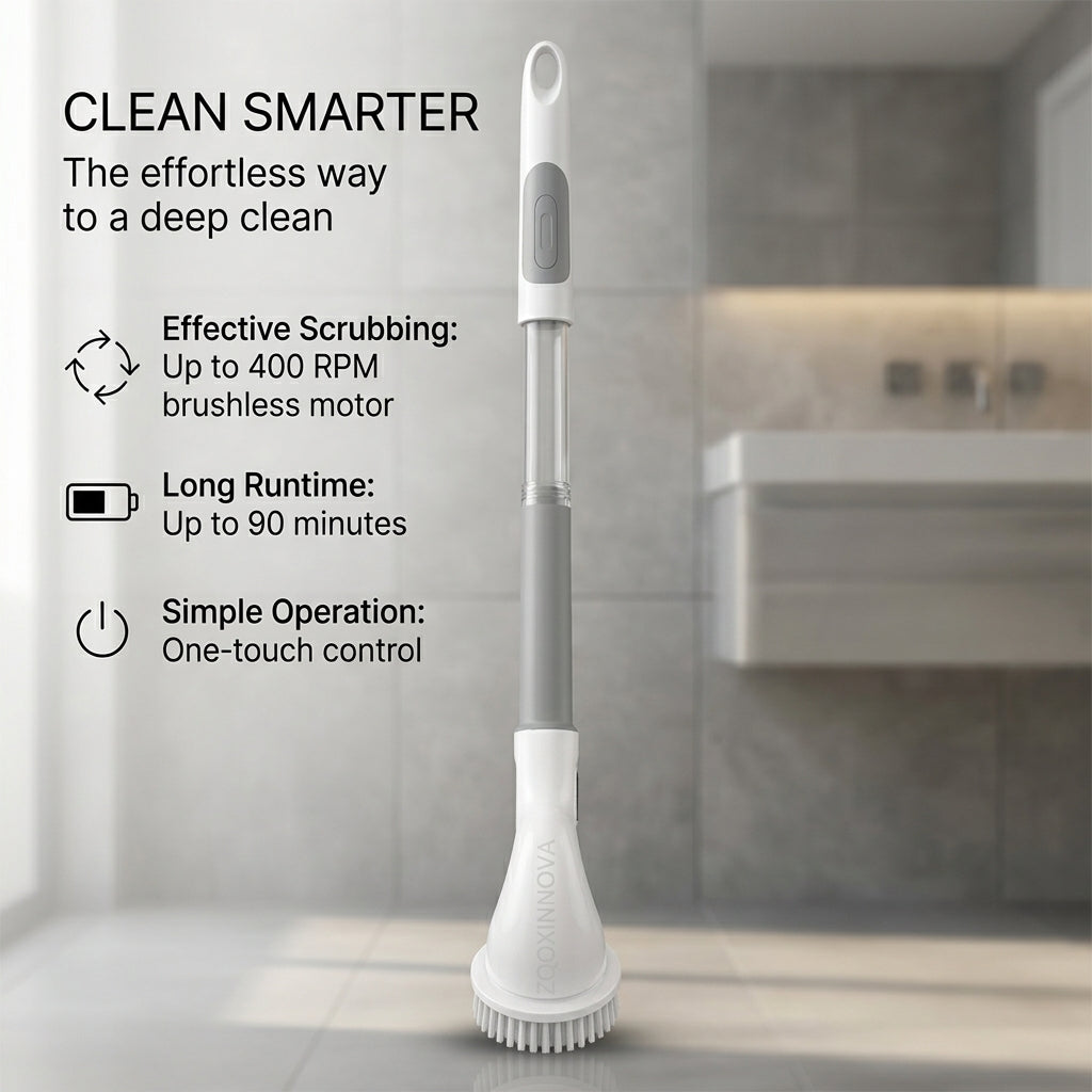 Cordless Electric Spin Scrubber – Home Cleaning