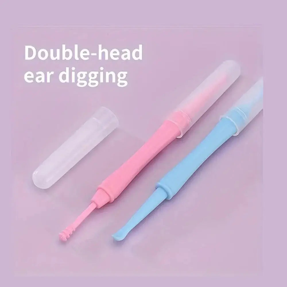 Double-head ear digging tools from the baby grooming kit essentials for safe and gentle ear cleaning.