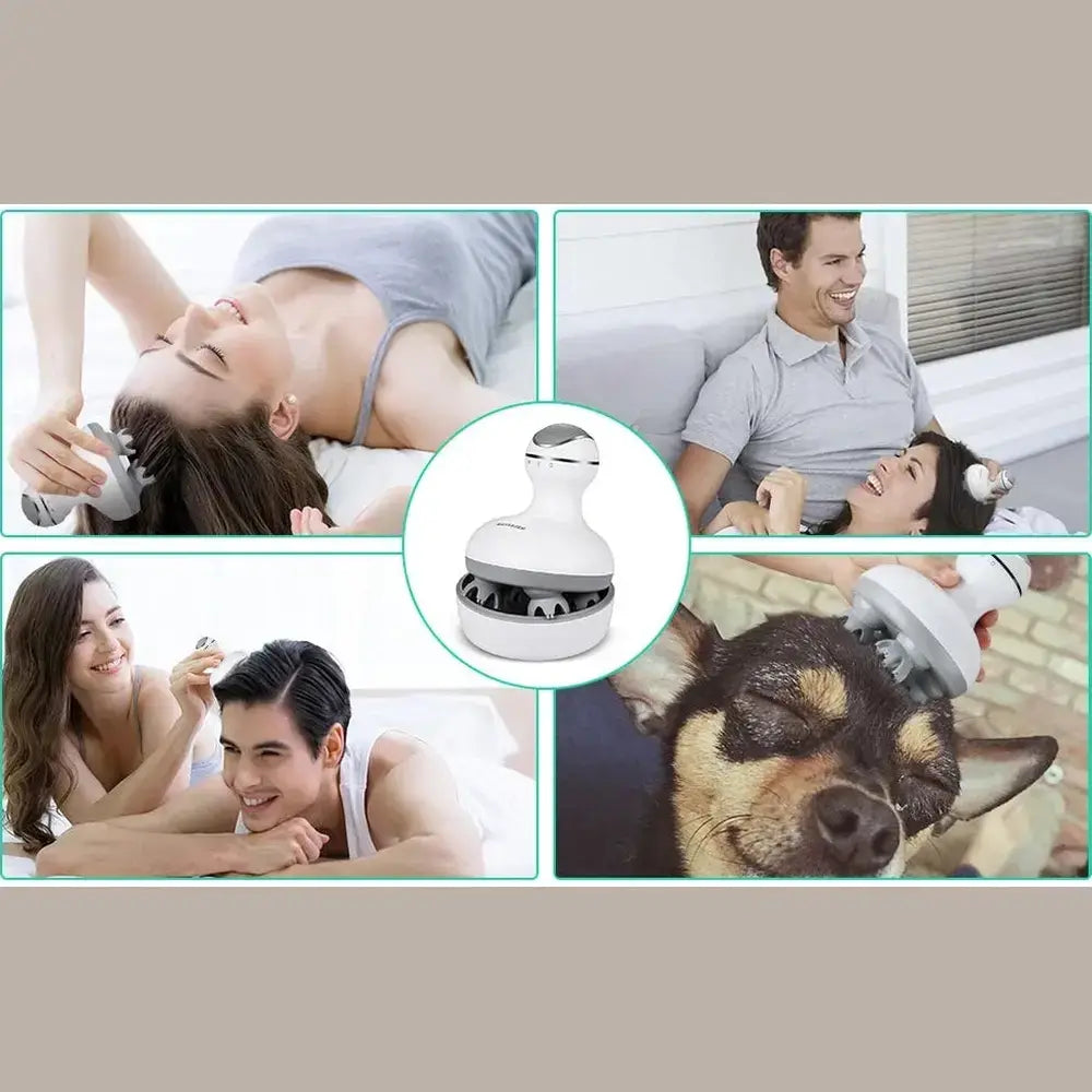 Electric Scalp Massager – Waterproof, Rechargeable, 4 Massage Modes – image 12