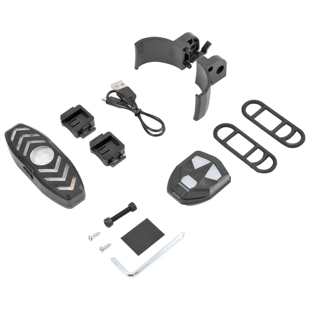 LED Turn Signal & Tail Light for Xiaomi M365, MI3, 1S & Pro2 — Wireless Remote, USB Rechargeable – Scooter Accessories