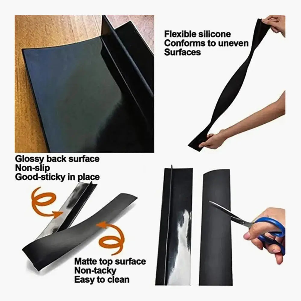 Silicone Stove Counter Gap Cover – T-Shape Heat-Resistant Slit Filler for Kitchen – Kitchen Accessory