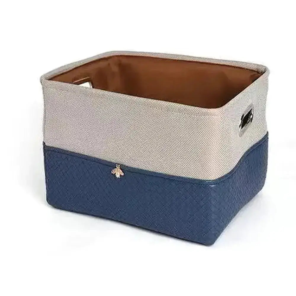 Foldable Storage Basket with Metal Frame, 3 Sizes
