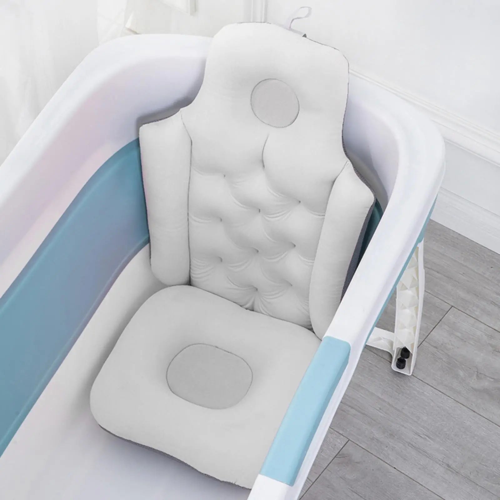 Ergonomic Full-Body Bath Pillow & Seat Cushion – Non-Slip Spa Support for Tub – Bath Accessories