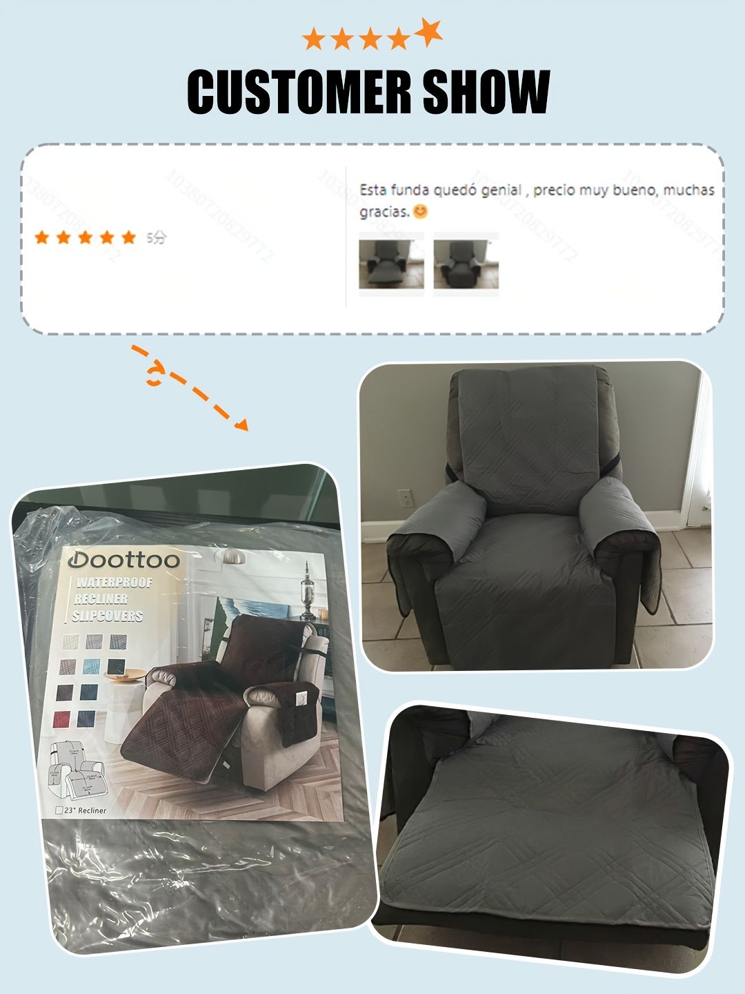 Waterproof recliner cover