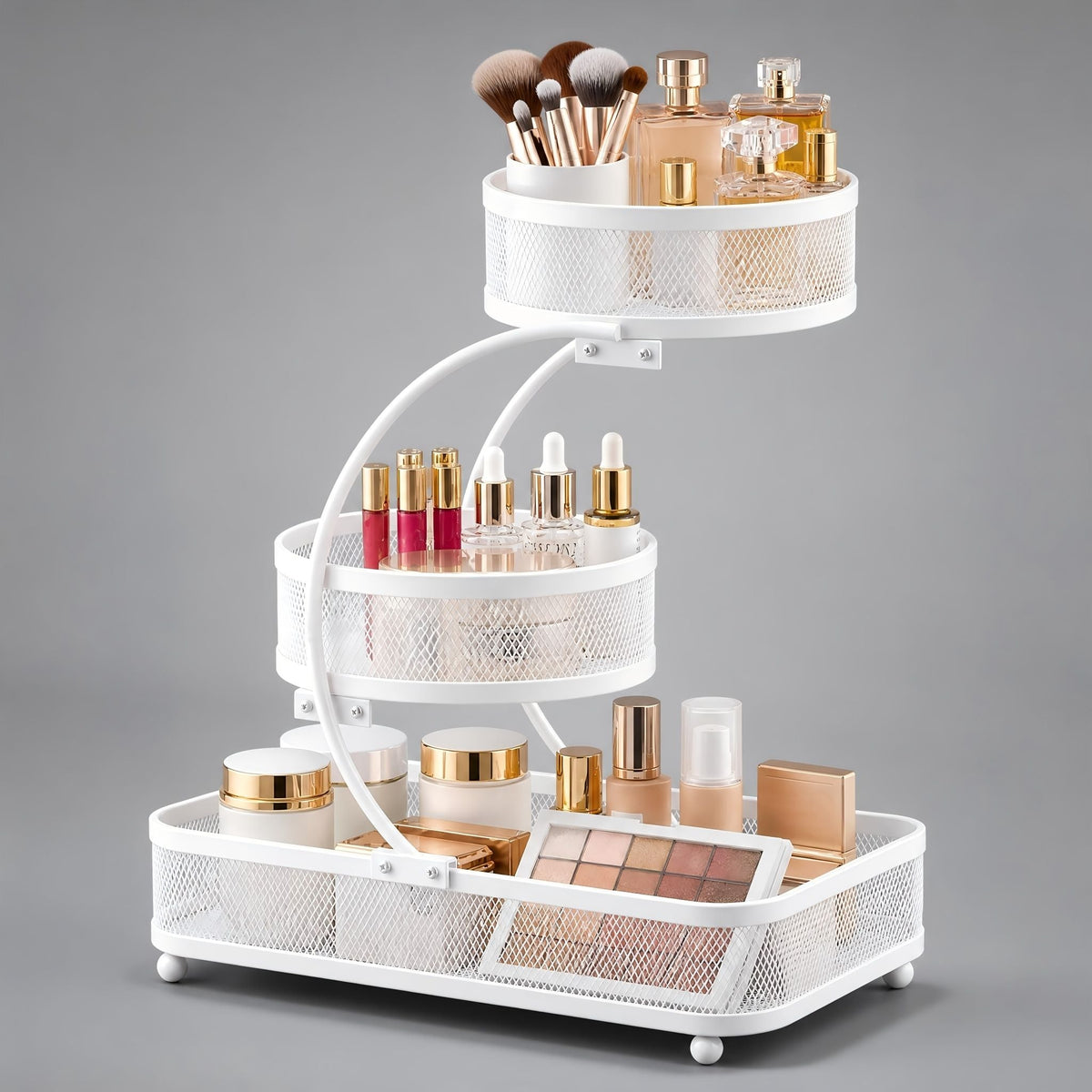 3-tier bathroom countertop organizer