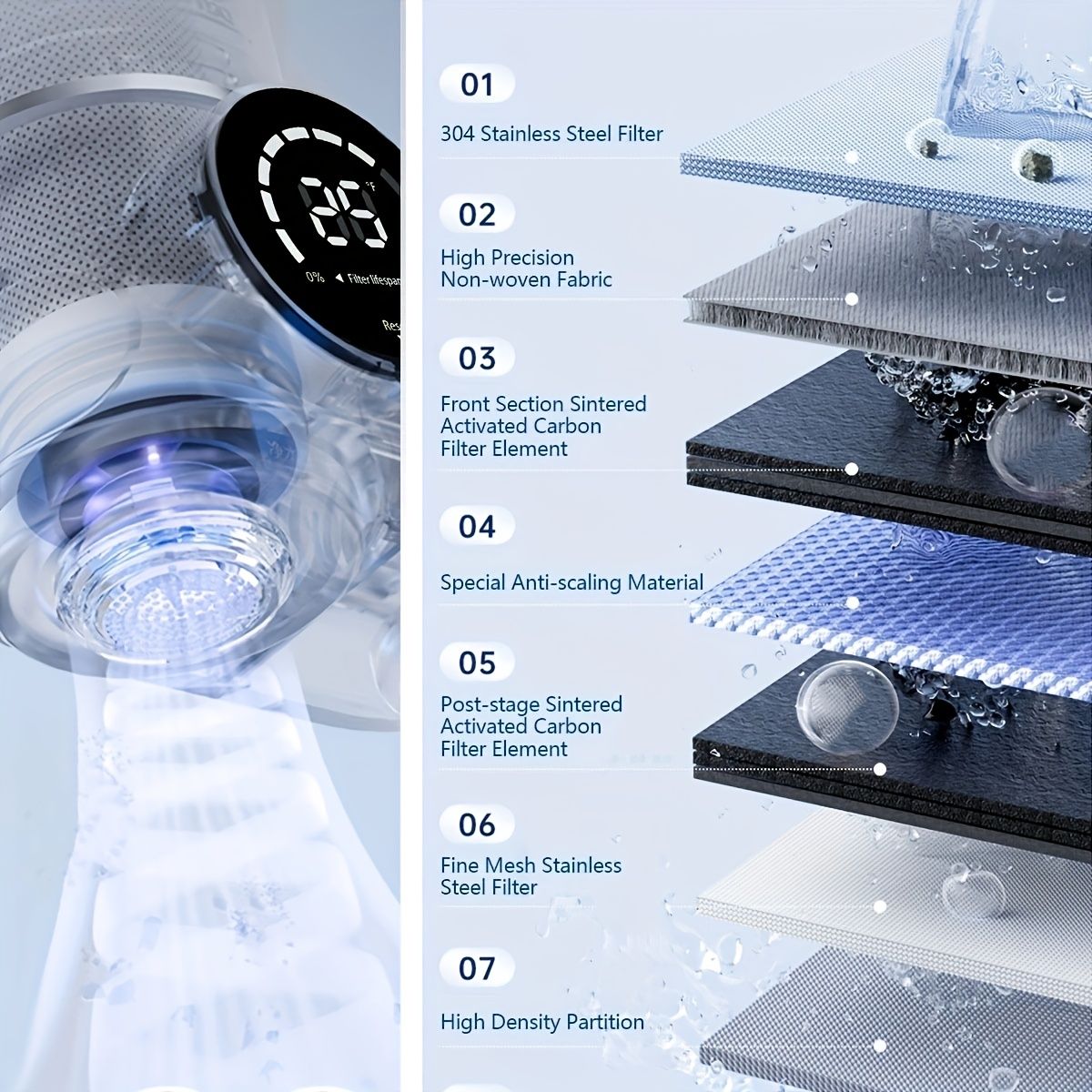 Faucet mount water filter