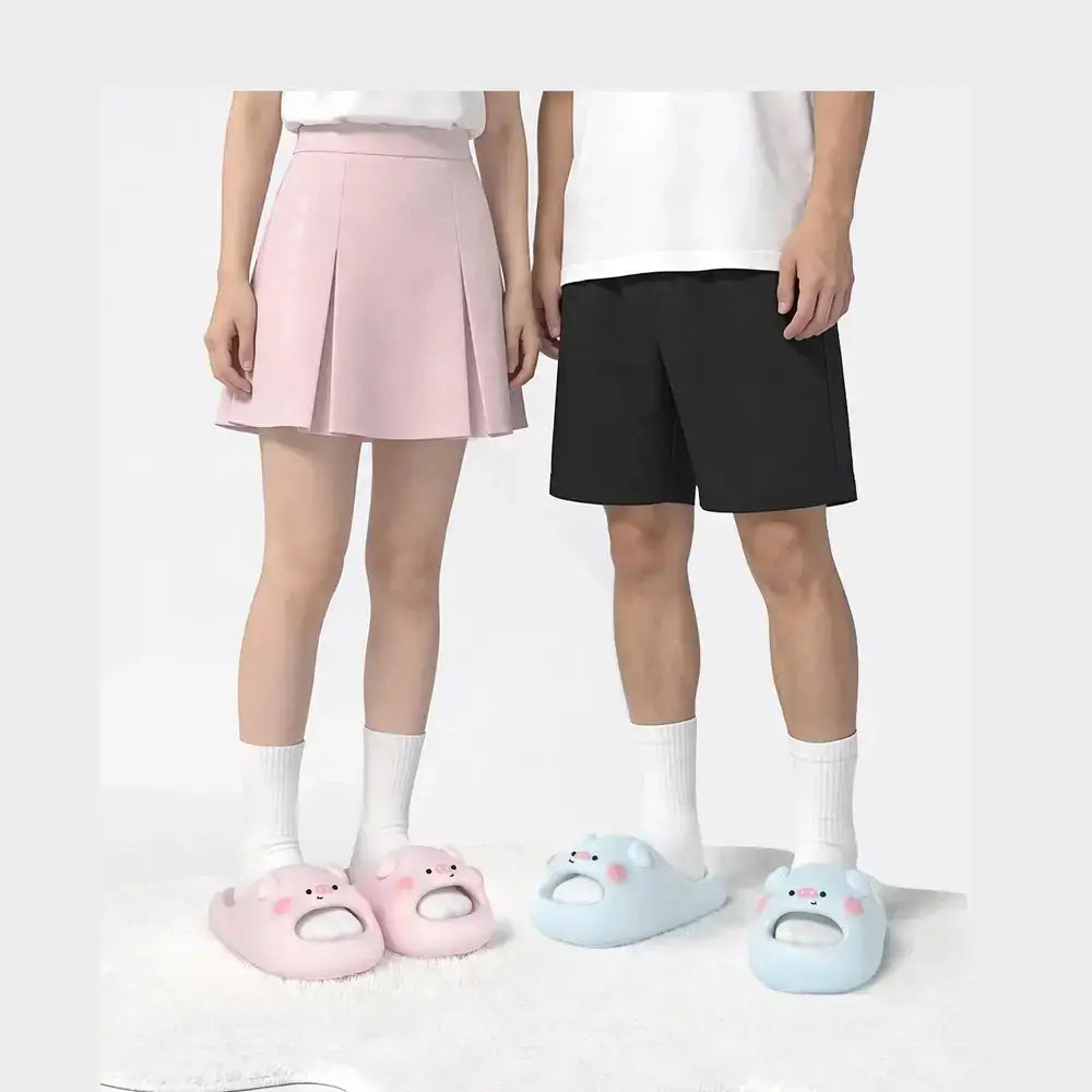 Cloud Slippers – Cute Kawaii Animal Print Slides for Women & Men – Slippers