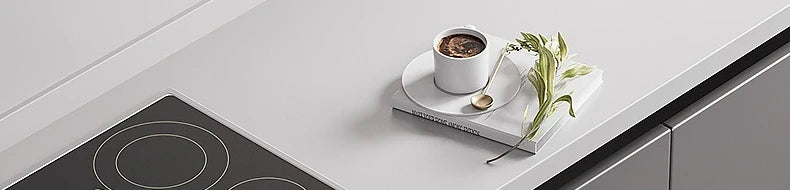 Pull-Out Cabinet Organizer with Sliding Baskets, 600–800 mm displayed on a modern kitchen countertop with coffee and plants.