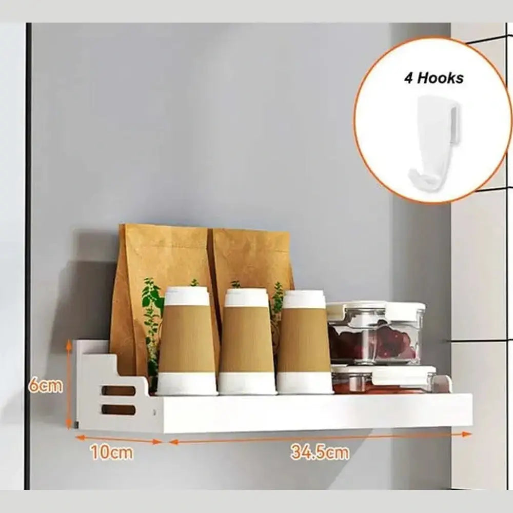 Magnetic Refrigerator Shelf Organizer – 1 & 2 Tier, No-Drill Kitchen Storage Rack – Magnetic refrigerator shelf