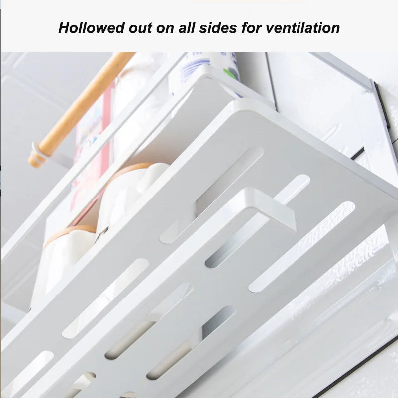 Magnetic Refrigerator Shelf Organizer – 1 & 2 Tier, No-Drill Kitchen Storage Rack – Magnetic refrigerator shelf