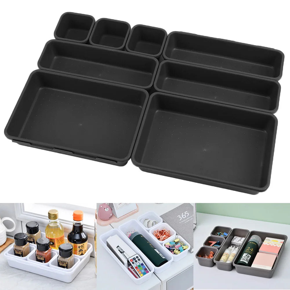 8-Piece Makeup & Drawer Organizer Set – Home Organization