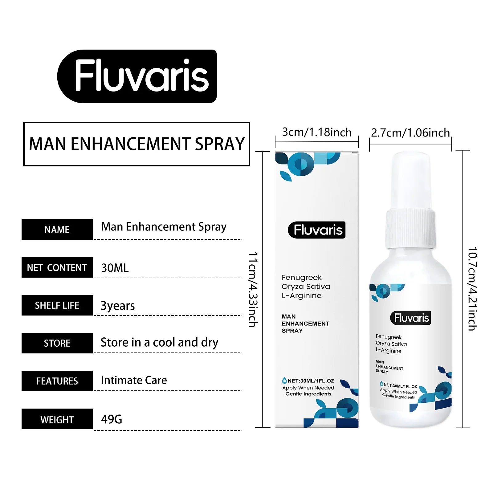 Men's Plant-Extract Intimate Care Cream & Spray — Hydrating & Firming – Beauty & Personal Care