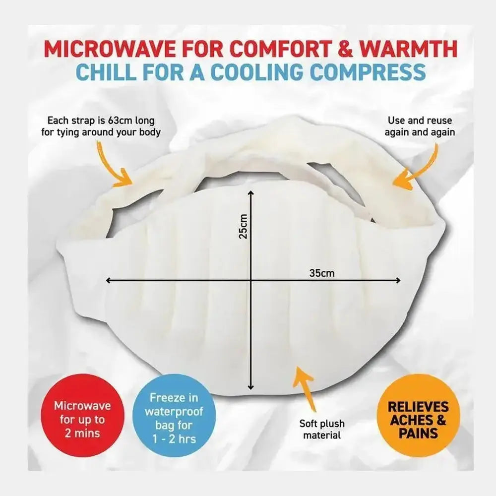 Microwave Heating Pad Wrap – Fleece Neck, Shoulder & Back Wrap – image 17